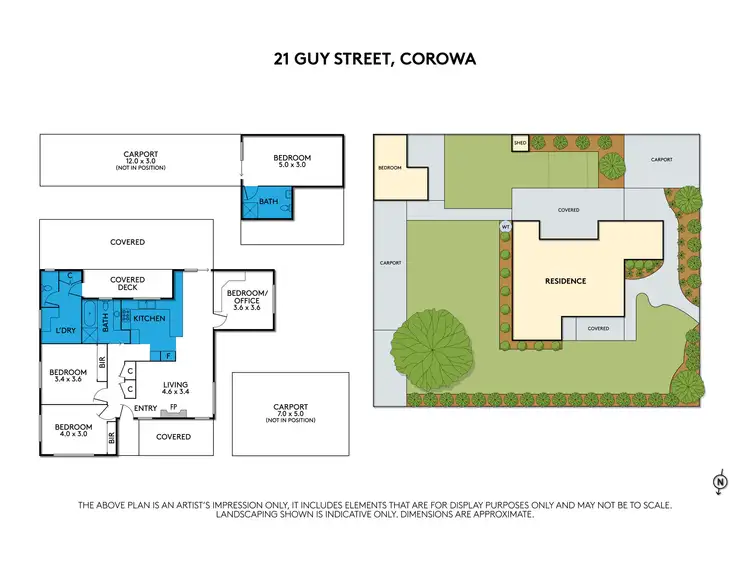 Floorplan of Homely house listing, 21 Guy Street, Corowa NSW 2646