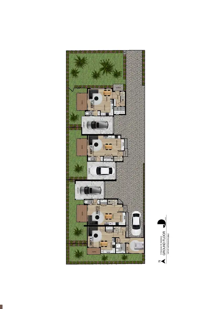 Floorplan of Homely townhouse listing, 2/9 Clarendon Street, Maidstone VIC 3012