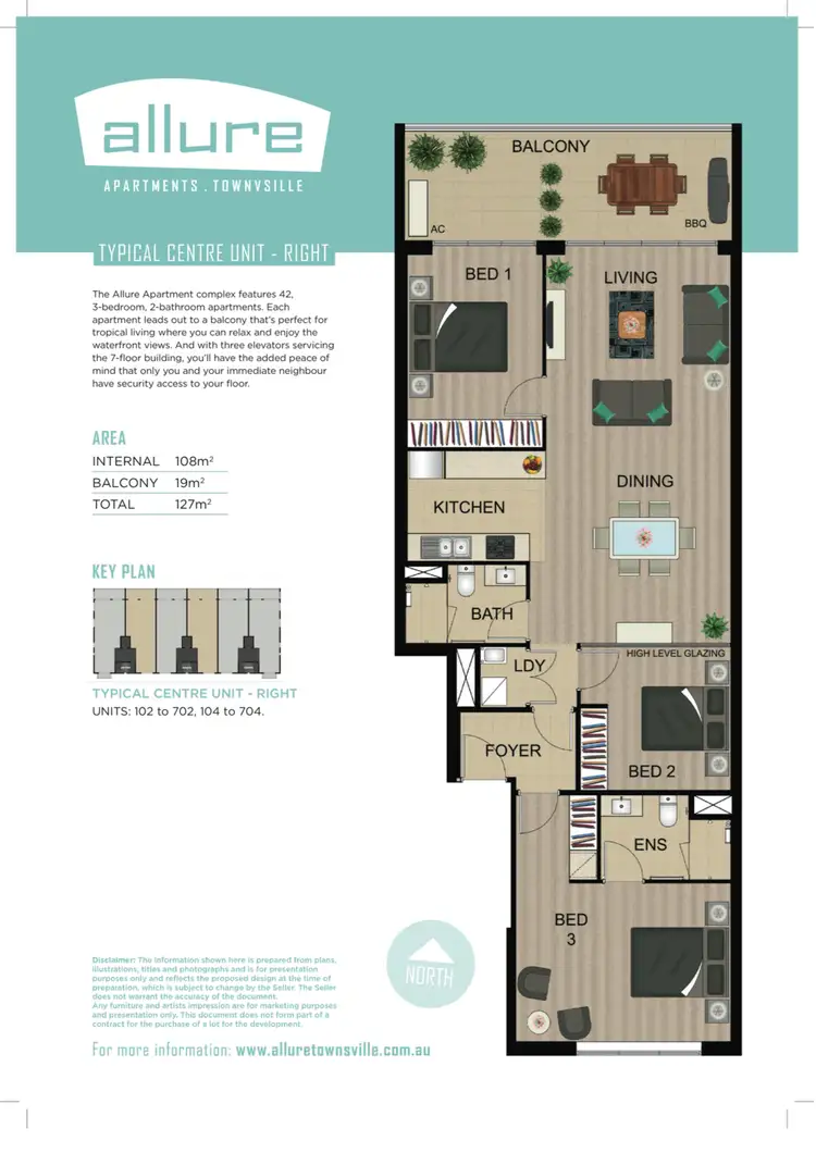 Floorplan of Homely apartment listing, 202/68 Mcilwraith Street, South Townsville QLD 4810