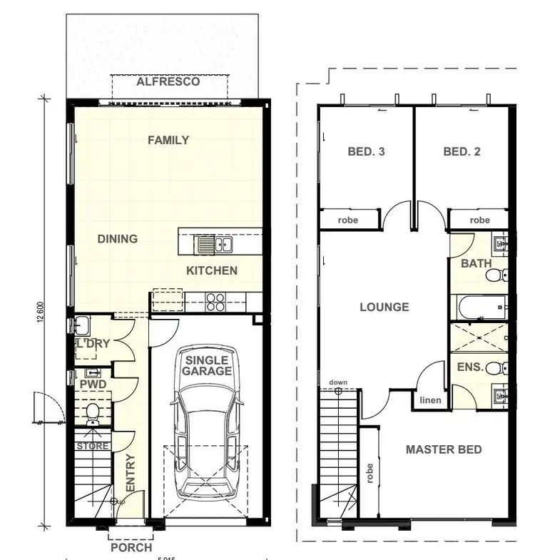 Floorplan of Homely townhouse listing, Address available on request