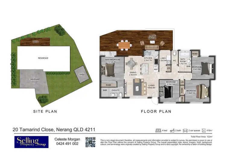 Floorplan of Homely house listing, 20 Tamarind Close, Nerang QLD 4211