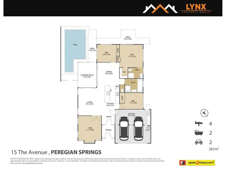 Floorplan of Homely house listing, 15 THE AVENUE, Peregian Springs QLD 4573