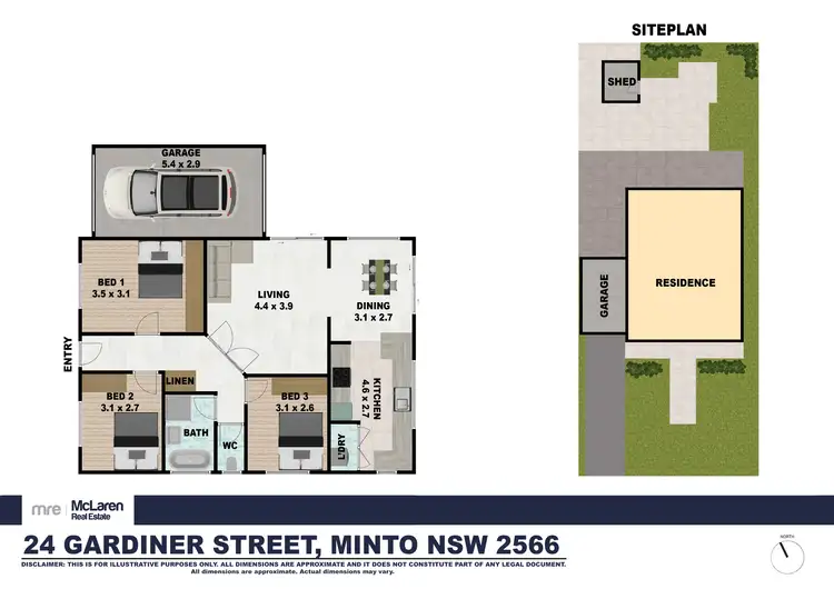 Floorplan of Homely house listing, 24 Gardiner Street, Minto NSW 2566