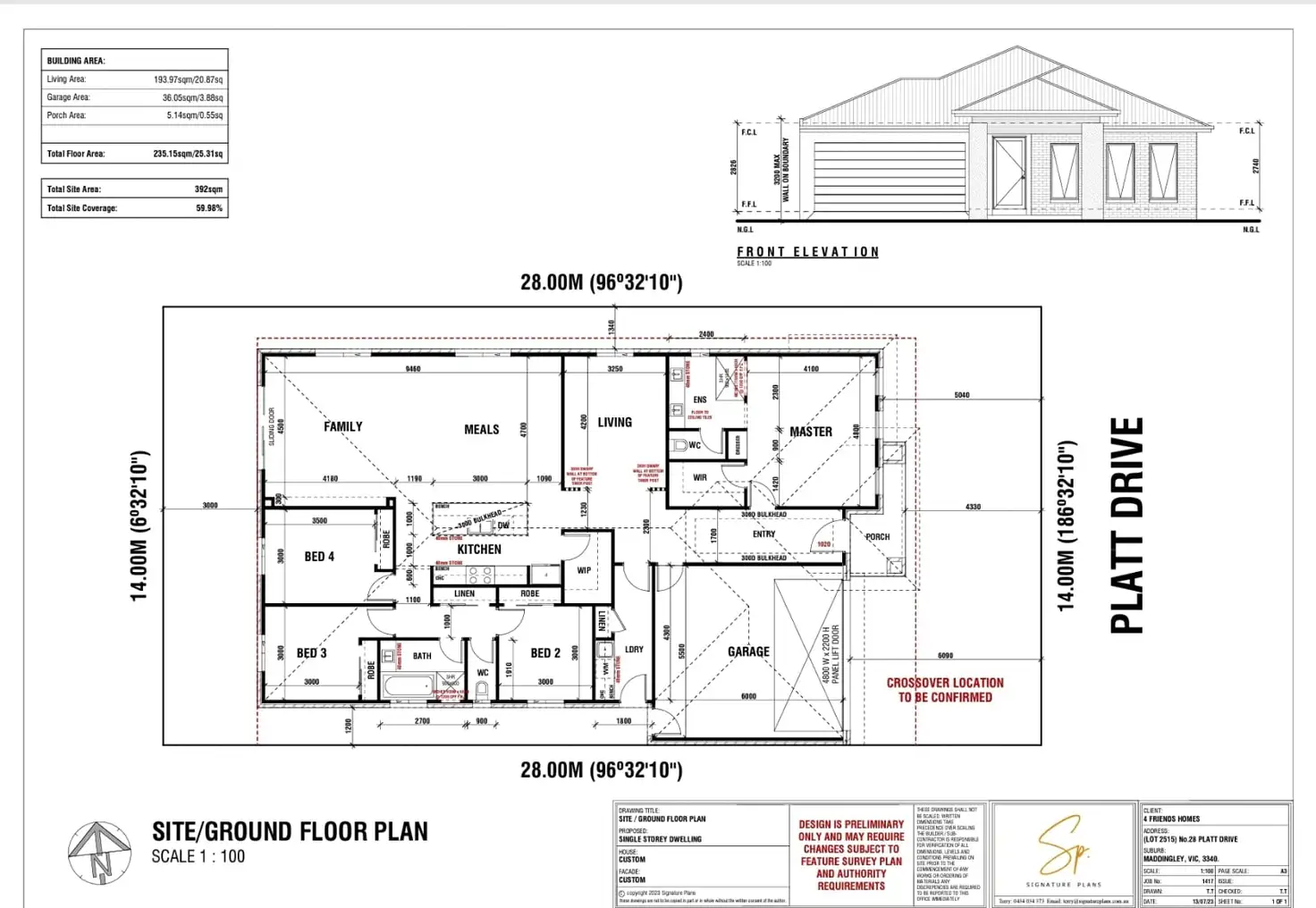 Floorplan of Homely land listing, 28 Platt Drive, Maddingley VIC 3340