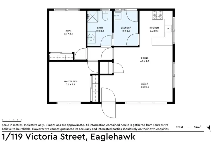 Floorplan of Homely block of units listing, 119 Victoria Street, Eaglehawk VIC 3556