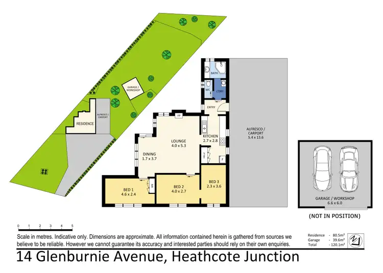 Floorplan of Homely house listing, 14 Glenburnie Avenue, Heathcote Junction VIC 3758