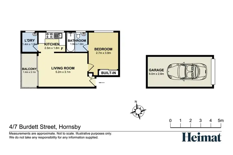 Floorplan of Homely apartment listing, 4/7 Burdett Street, Hornsby NSW 2077