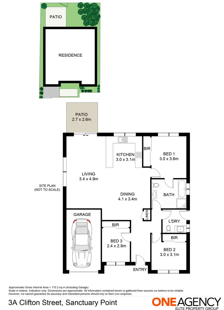 Floorplan of Homely house listing, 3A Clifton Street, Sanctuary Point NSW 2540