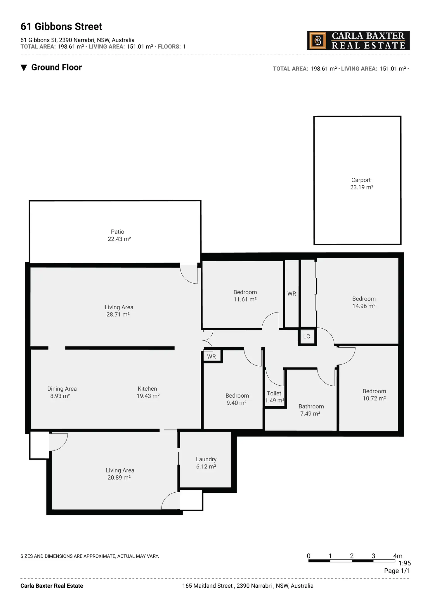Floorplan of Homely house listing, 61 Gibbons Street, Narrabri NSW 2390