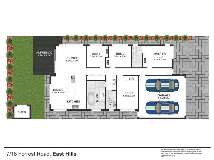 Floorplan of Homely villa listing, 7/18 Forrest Road, East Hills NSW 2213