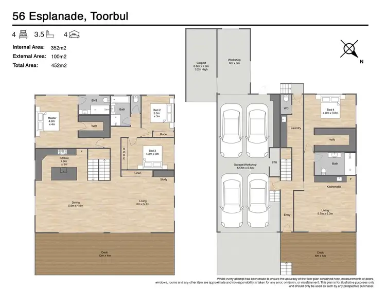 Floorplan of Homely house listing, 56 Esplanade, Toorbul QLD 4510
