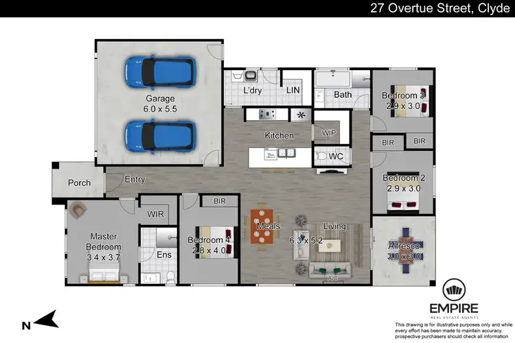 Floorplan of Homely house listing, 27 Overture Street, Clyde VIC 3978