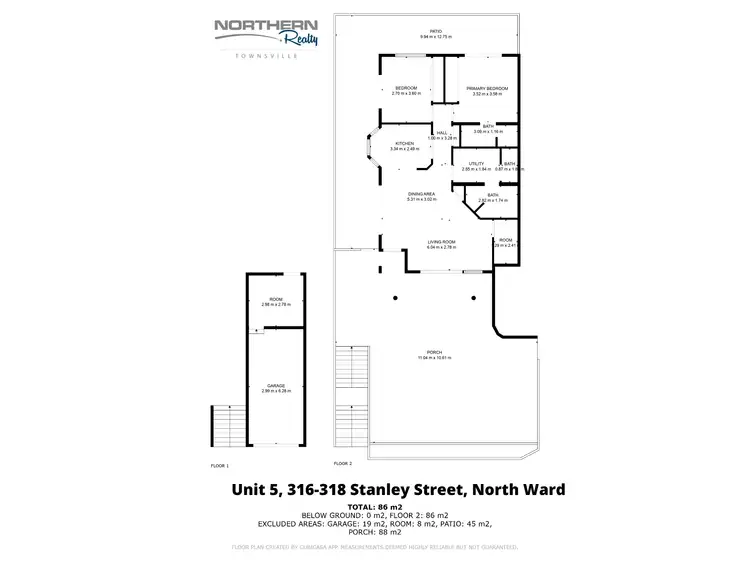 Floorplan of Homely unit listing, 5/316-318 Stanley Street, North Ward QLD 4810
