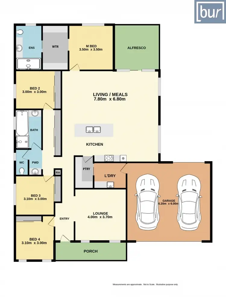 Floorplan of Homely house listing, 19 Freeman Crescent, Baranduda VIC 3691