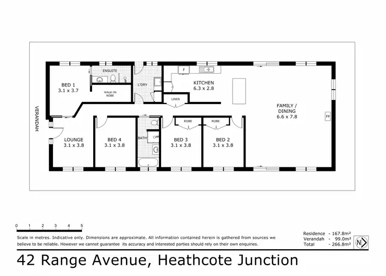 Floorplan of Homely house listing, 42 Range Avenue, Heathcote Junction VIC 3758