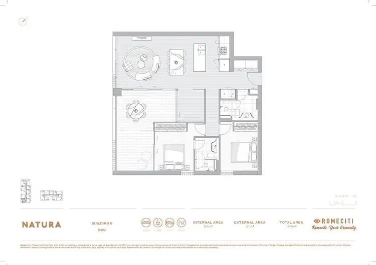 Floorplan of Homely apartment listing, B902/82 Waterloo Road, Macquarie Park NSW 2113