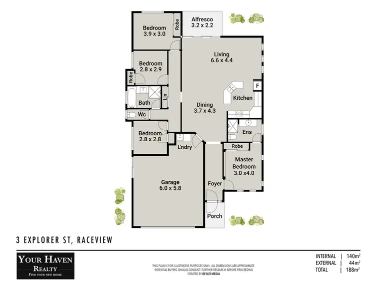 Floorplan of Homely house listing, 3 Explorer Street, Raceview QLD 4305