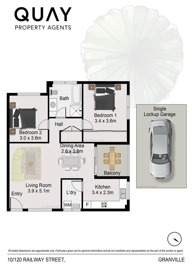 Floorplan of Homely unit listing, 10/120 Railway Street, Granville NSW 2142