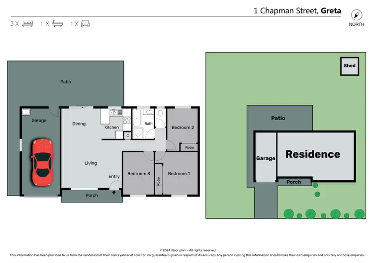 Floorplan of Homely house listing, 1 Chapman Street, Greta NSW 2334