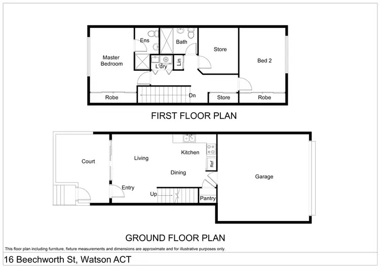 Floorplan of Homely townhouse listing, 16 Beechworth Street, Watson ACT 2602