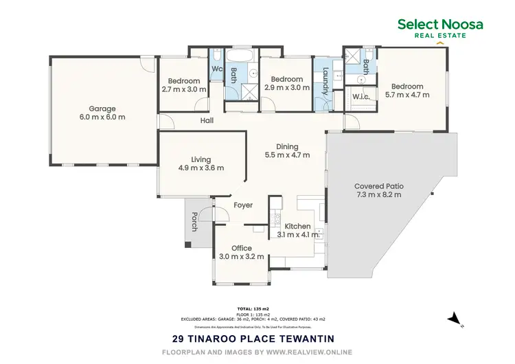 Floorplan of Homely house listing, 29 Tinaroo Place, Tewantin QLD 4565