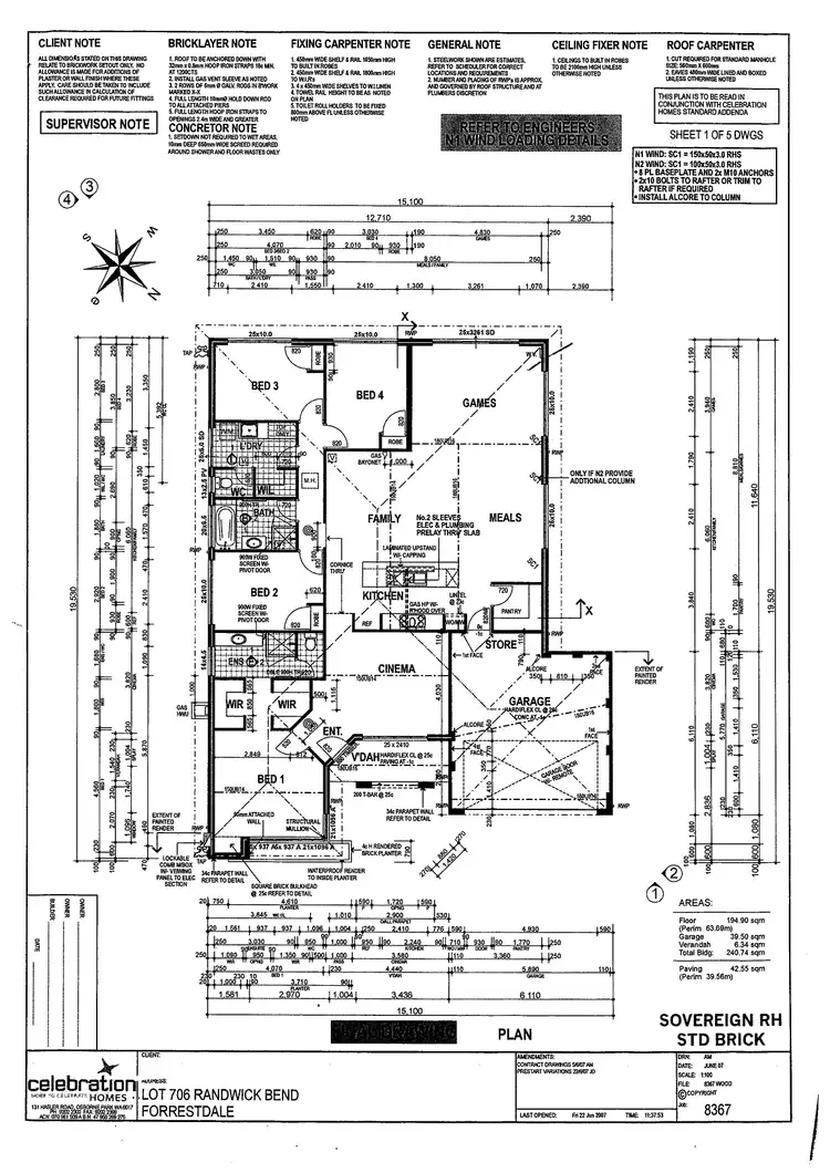 Floorplan of Homely house listing, 12 Randwick Bend, Harrisdale WA 6112