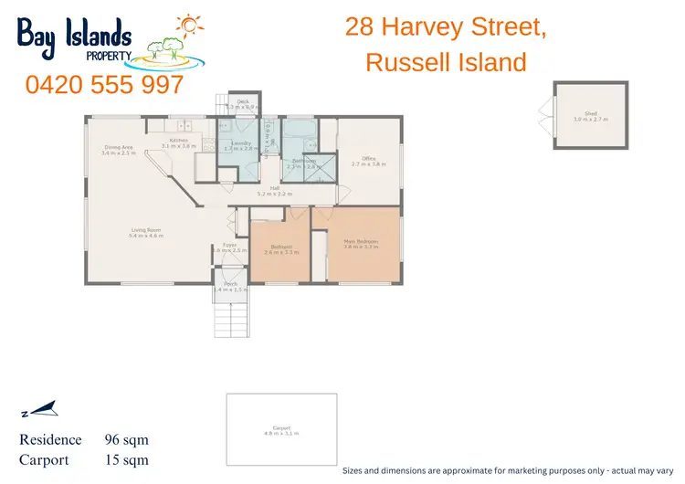 Floorplan of Homely house listing, 28 Harvey Street, Russell Island QLD 4184