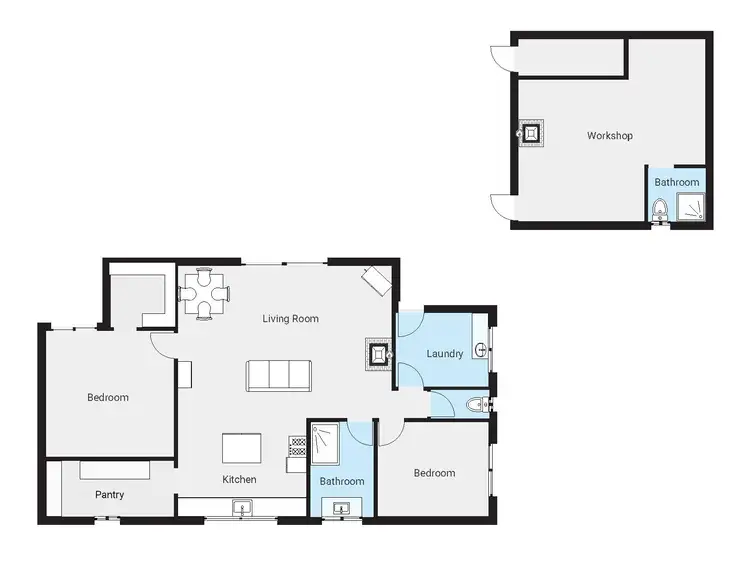 Floorplan of Homely house listing, 8 TOKES CRESCENT, Dartmouth VIC 3701