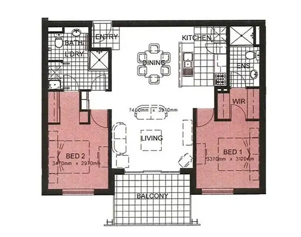 Floorplan of Homely apartment listing, 69/4 Delhi Street, West Perth WA 6005