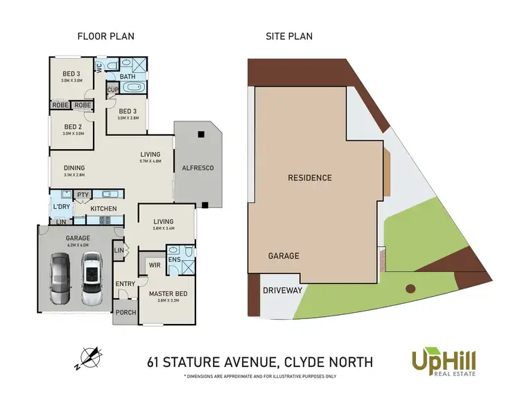 Floorplan of Homely house listing, 61 Stature Avenue, Clyde North VIC 3978