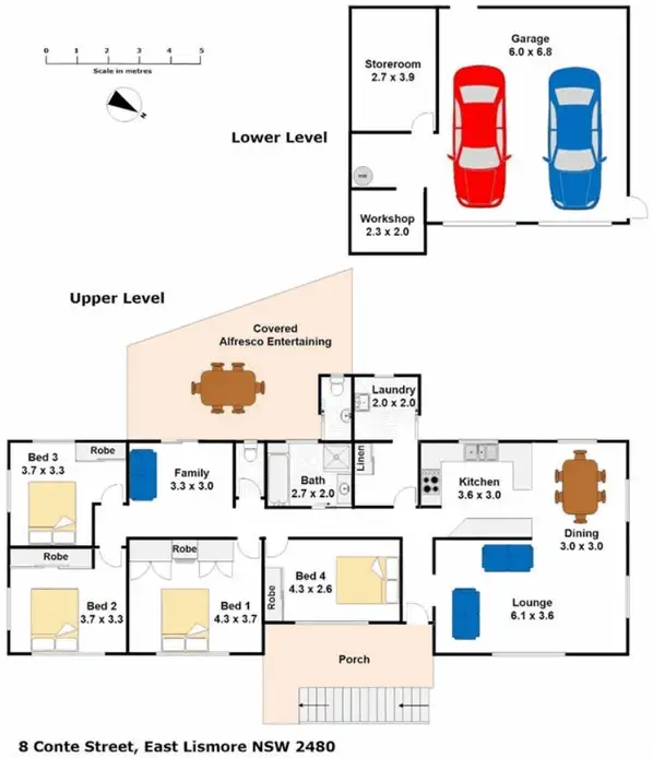 Floorplan of Homely house listing, 8 Conte Street, East Lismore NSW 2480