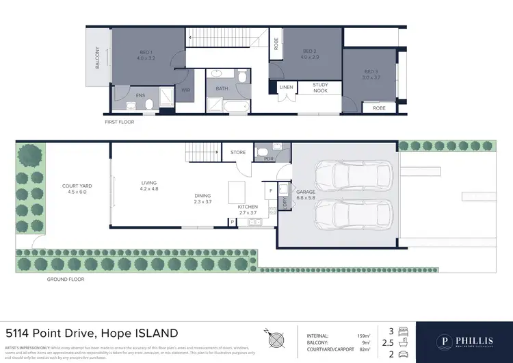 Floorplan of Homely house listing, 5114 Harbourview Drive, Hope Island QLD 4212