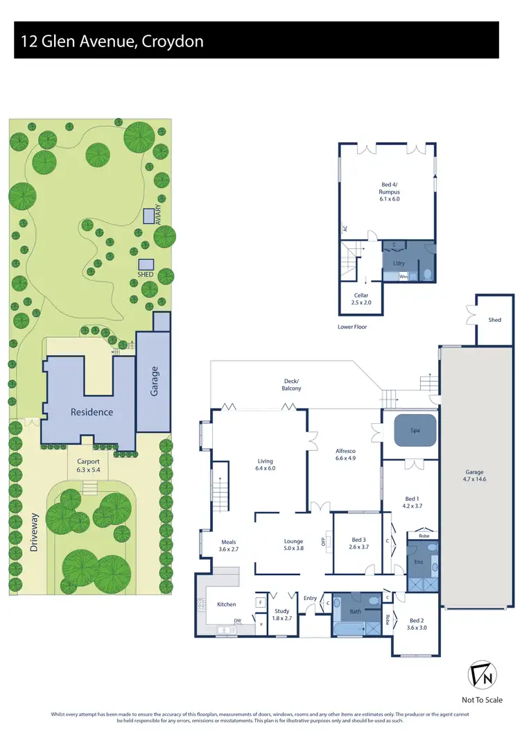 Floorplan of Homely house listing, 12 Glen Avenue, Croydon VIC 3136