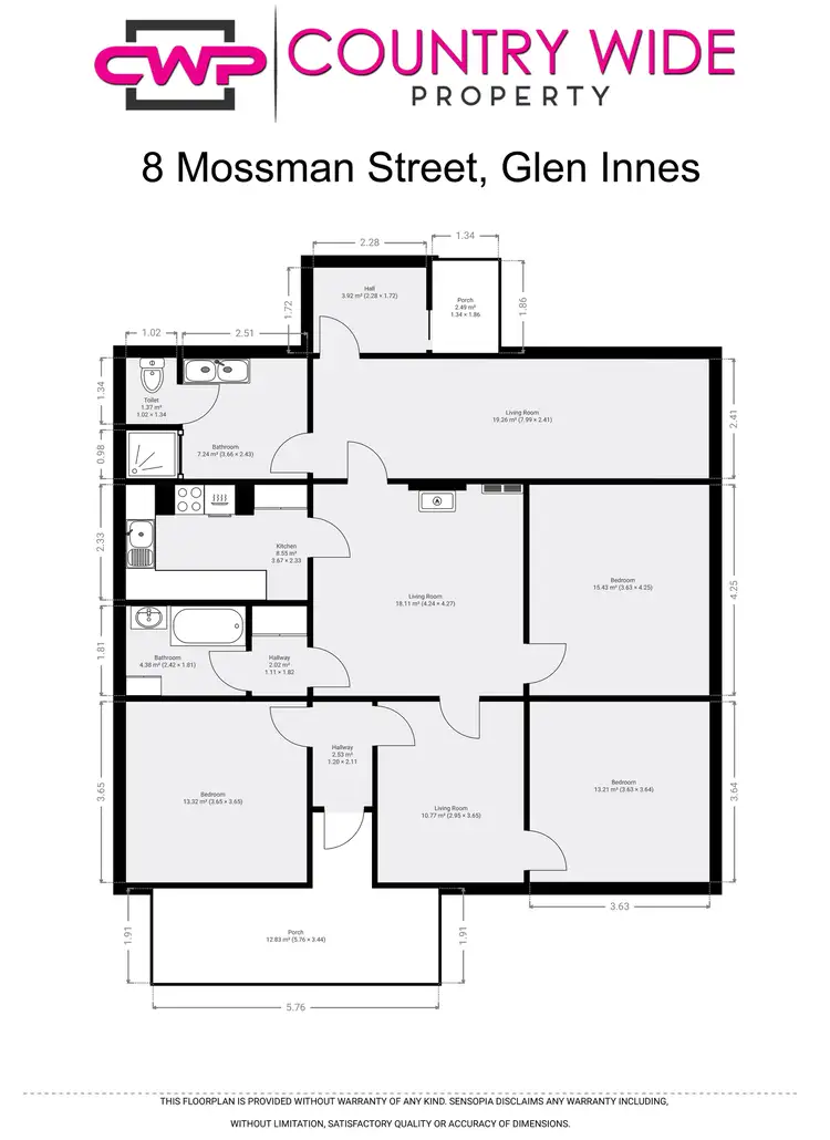 Floorplan of Homely house listing, 8 Mossman Street, Glen Innes NSW 2370