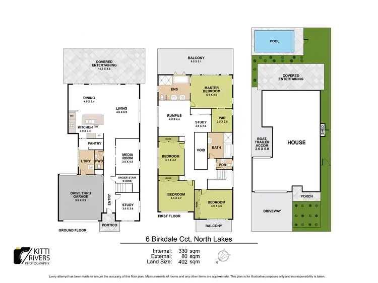 Floorplan of Homely house listing, 6 BIRKDALE CIRCUIT, North Lakes QLD 4509