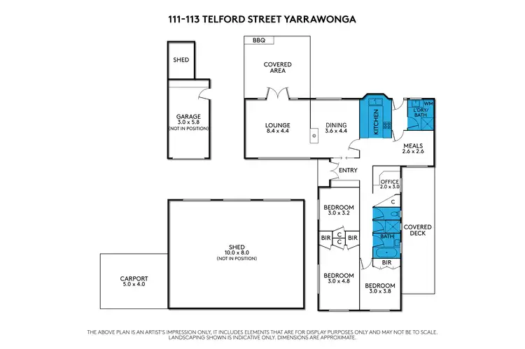 Floorplan of Homely house listing, 111-113 Telford Street, Yarrawonga VIC 3730