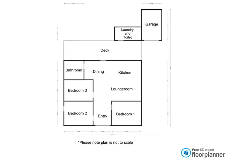 Floorplan of Homely house listing, 10 Woodward Street, Nhill VIC 3418
