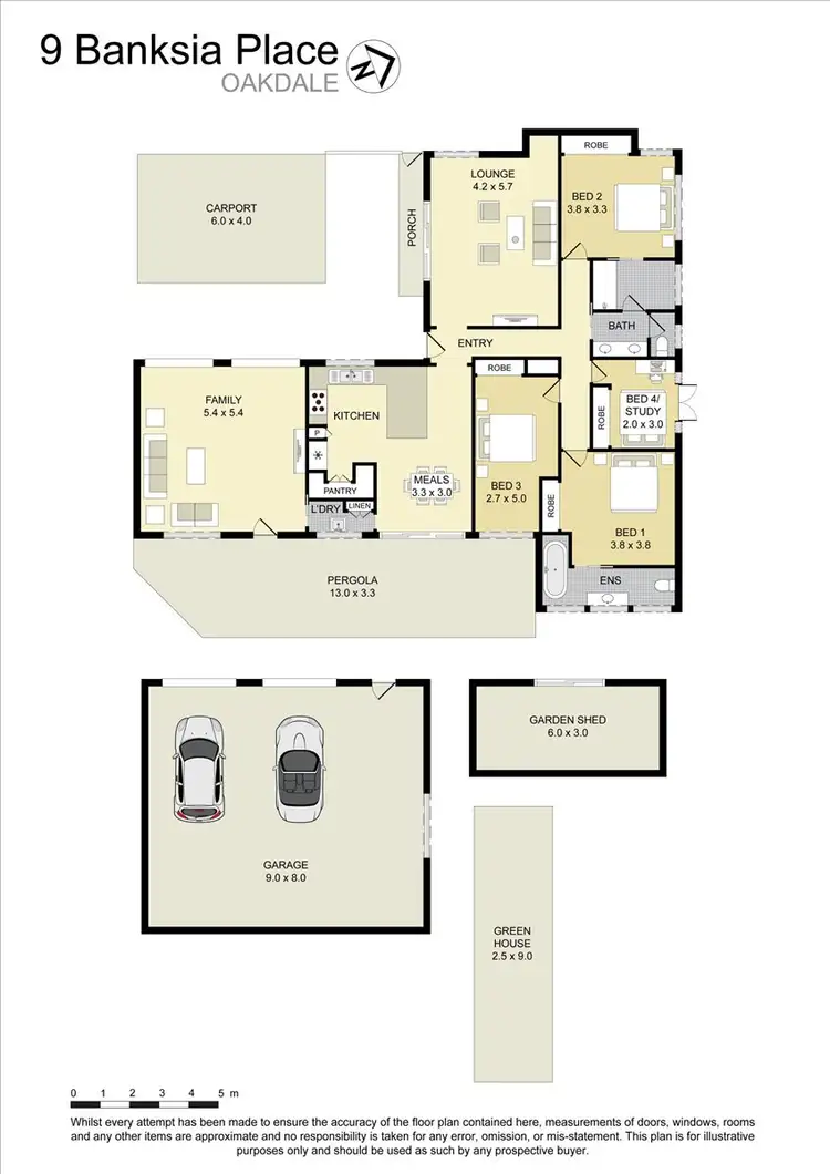 Floorplan of Homely house listing, 9 Banksia Place, Oakdale NSW 2570
