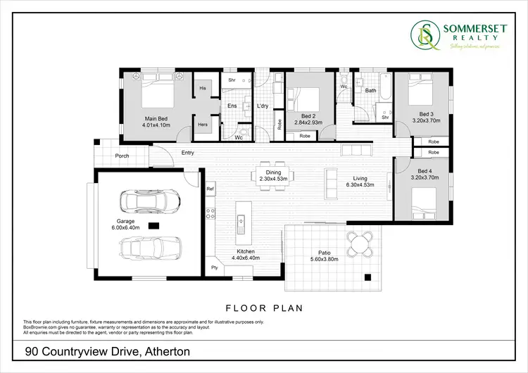 Floorplan of Homely house listing, 90 COUNTRYVIEW DRIVE, Atherton QLD 4883