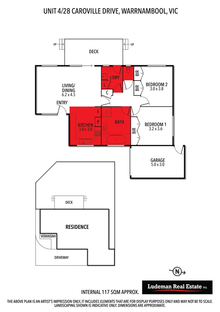 Floorplan of Homely unit listing, 4/28 Caroville Drive, Warrnambool VIC 3280