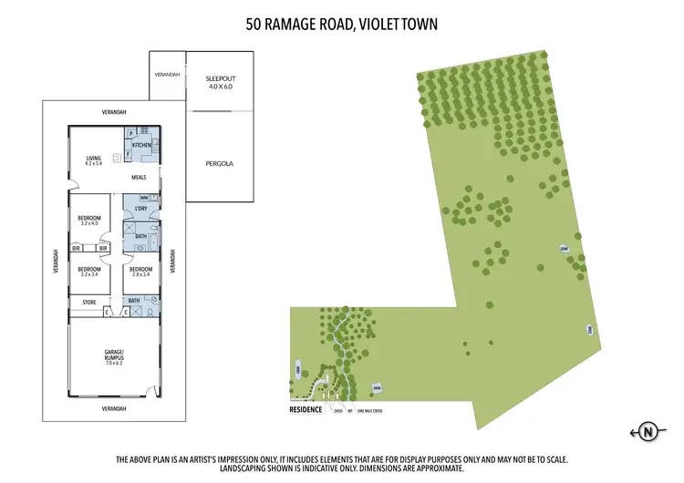 Floorplan of Homely rural property listing, 50 Ramage Road, Violet Town VIC 3669