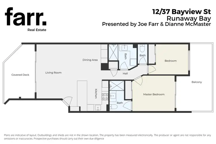 Floorplan of Homely apartment listing, 12/37 Bayview Street, Runaway Bay QLD 4216