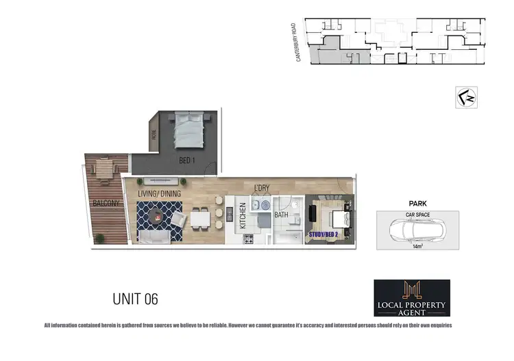 Floorplan of Homely apartment listing, 6/702-704 Canterbury Road, Belmore NSW 2192