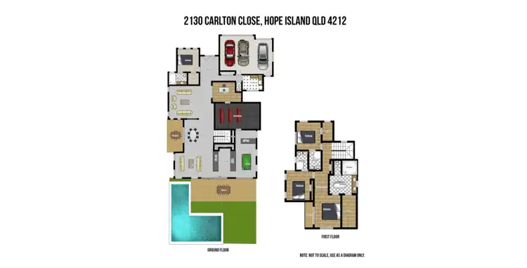 Floorplan of Homely house listing, 2130 Carlton Drive, Hope Island QLD 4212