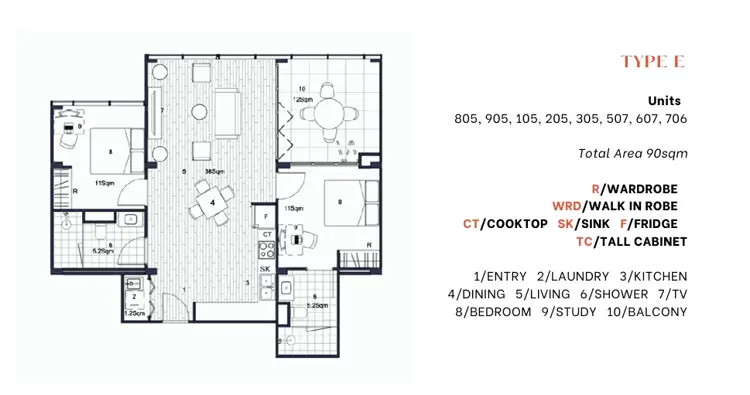 Floorplan of Homely apartment listing, 50 Carl Street, Woolloongabba QLD 4102