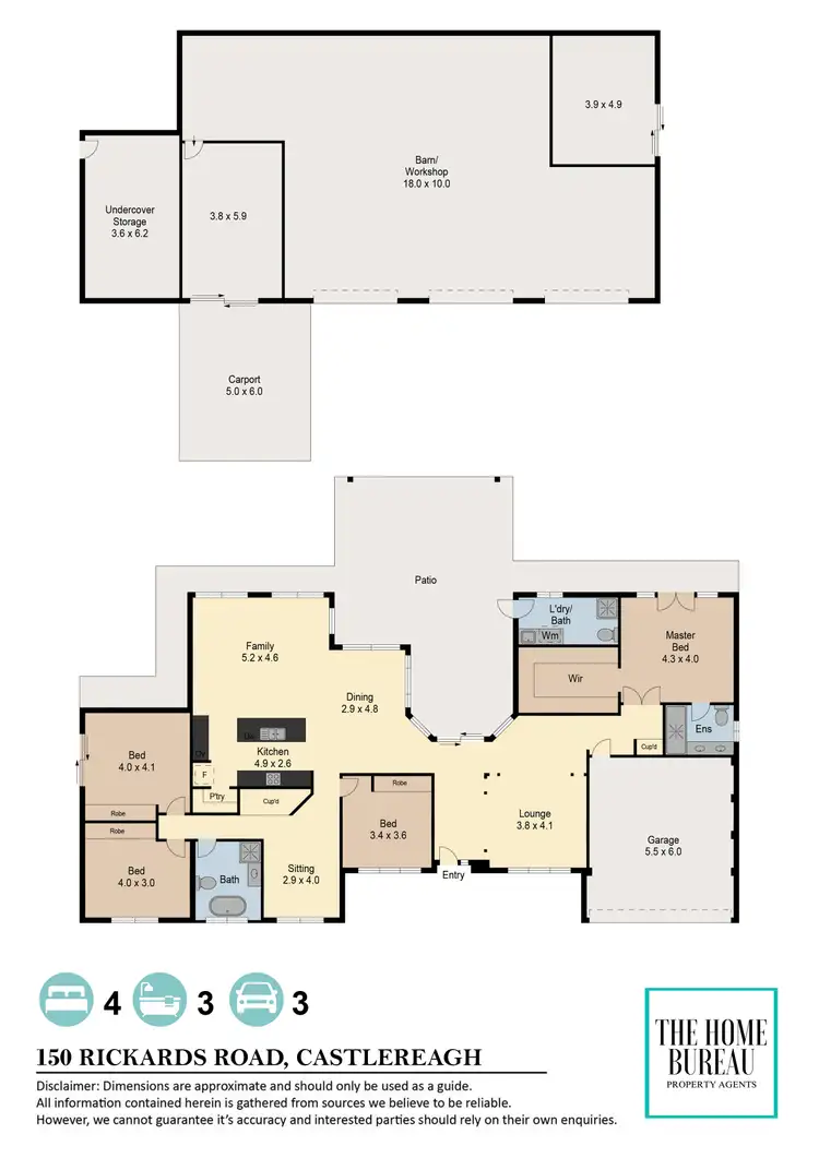Floorplan of Homely rural property listing, 150 Rickards Road, Castlereagh NSW 2749