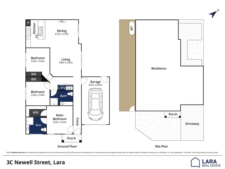 Floorplan of Homely house listing, 3c Newell Street, Lara VIC 3212