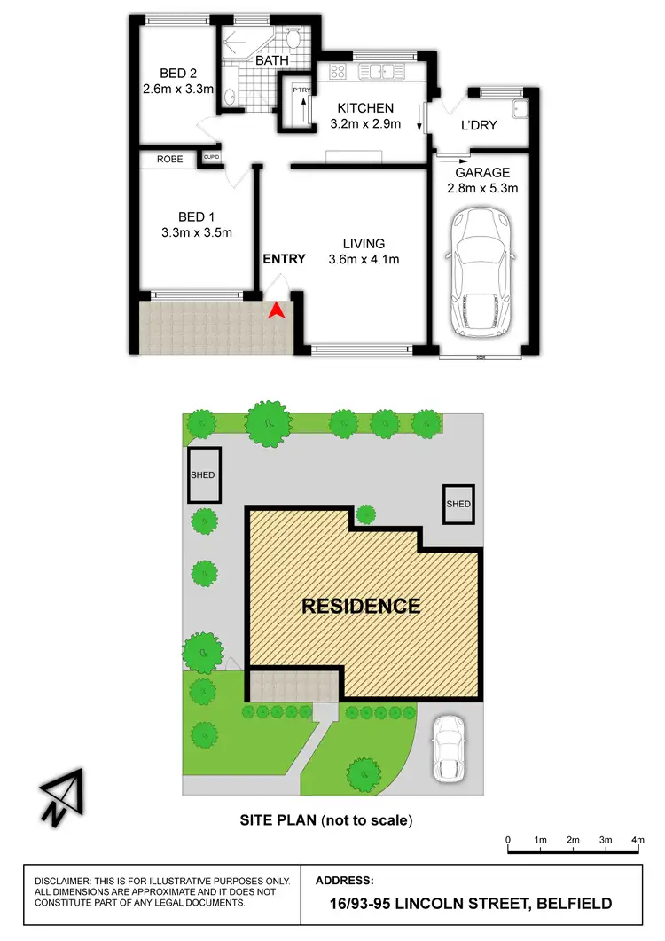 Floorplan of Homely villa listing, 16/93-95 Lincoln Street, Belfield NSW 2191