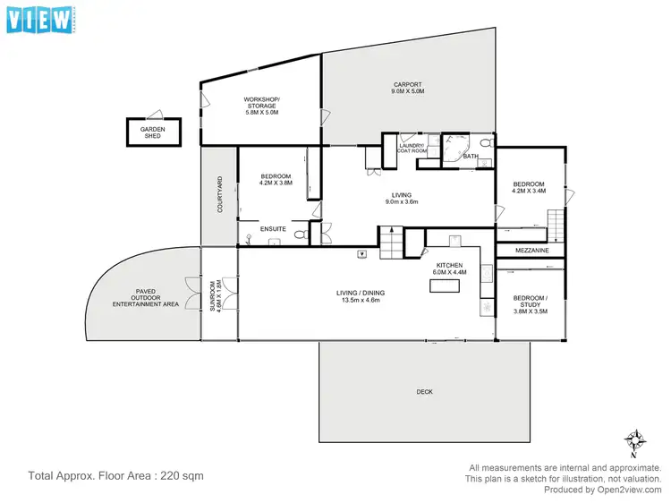 Floorplan of Homely house listing, 280 Woodbridge Hill Road, Woodbridge TAS 7162