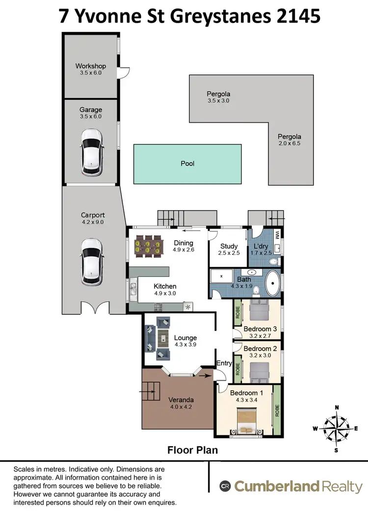 Floorplan of Homely house listing, 7 YVONNE STREET, Greystanes NSW 2145